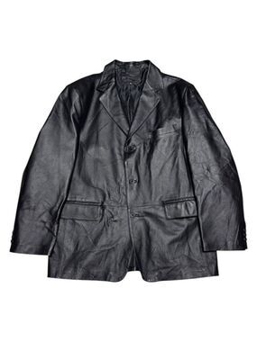 CROFT & BARROW LEATHER Jacket Designer Business Casual Coat Mens XL